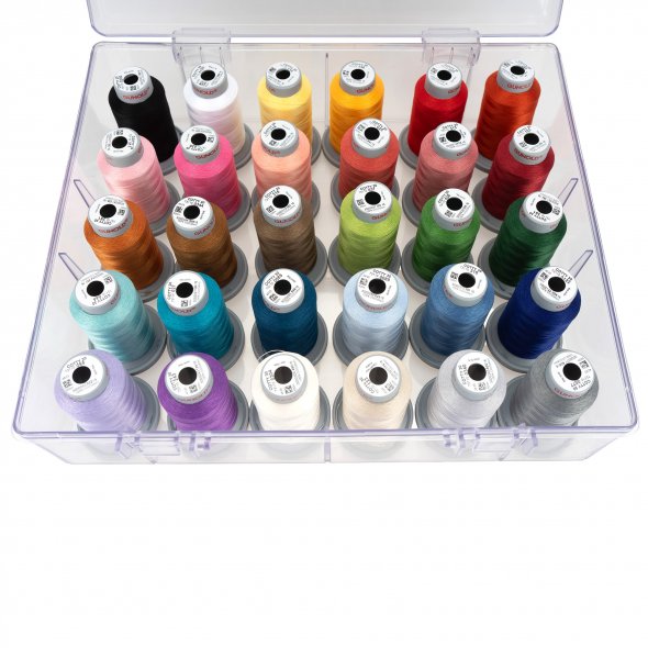 Nähwelt Flach Cotty 30 Acryl-Garnbox (gefüllt mit 30 Farben / 500 m)