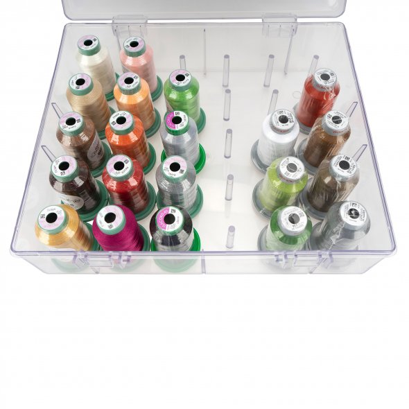 Stickgarn-Box Waldspaziergang (14 Farben Isacord 40 a 1000 m + 7 Farben Cotty 30 a 500 m)