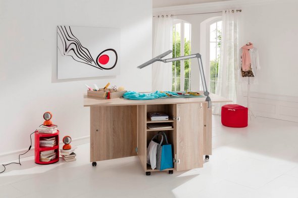 TAILOR made Klapp- und Zuschneidetisch 35.99 mit Korklinoleum-Platte 35.88