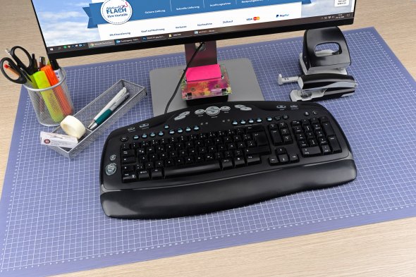 Schneidematte transparent A1 (90 x 60 cm Skalierung in cm einseitig)