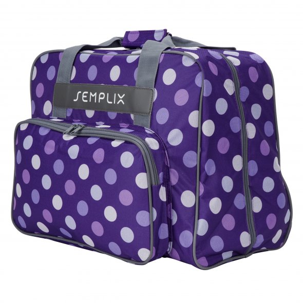 Semplix Nähmaschinentasche Polka Dots (lila/flieder)
