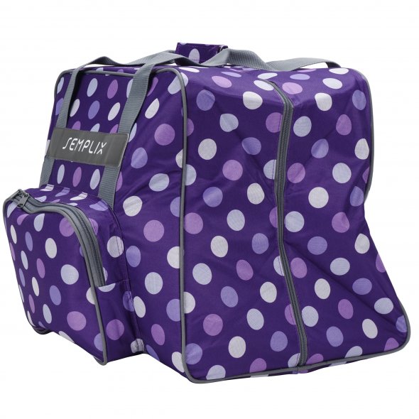 Semplix Overlocktasche-Coverlocktasche Polka Dots (lila/flieder)