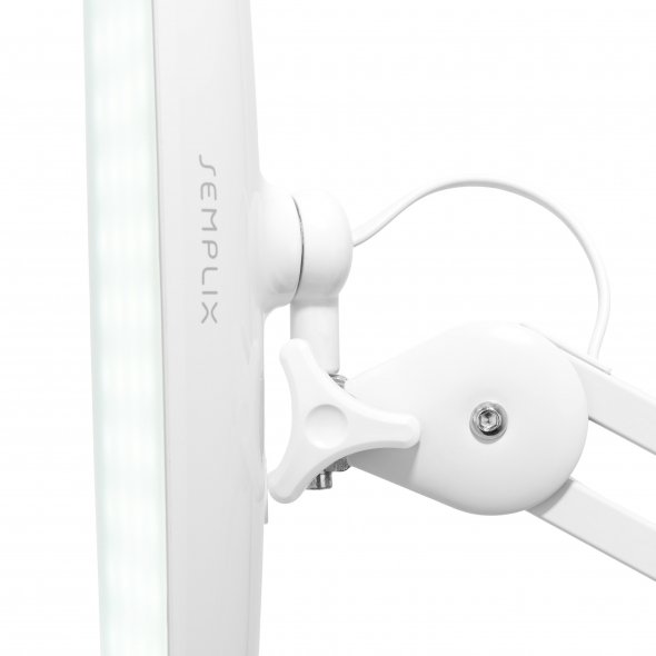 Semplix LED Arbeitslampe Tischlampe weiß (182 LED/ 3 Farben/ dimmbar/ Tischklemme)