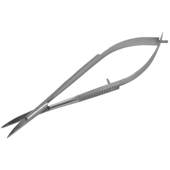 Semplix Pinzettenschere mit Etui (gebogen / 12 cm)