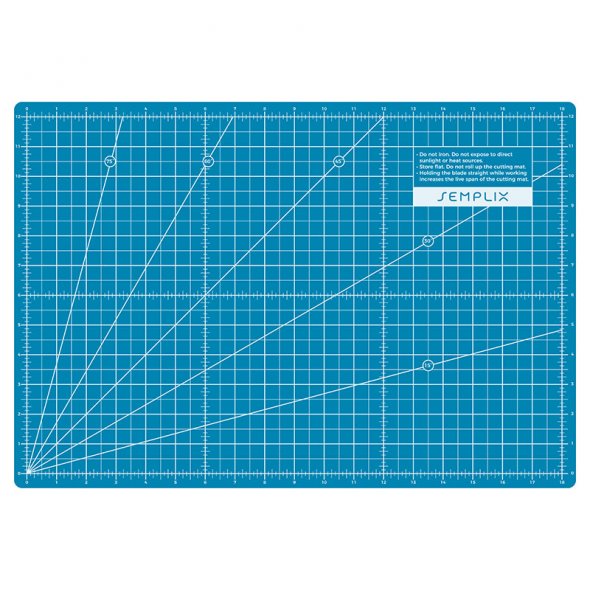 Semplix Schneidematten-Set A3 türkis/petrol (Matte 45 x 30 cm)
