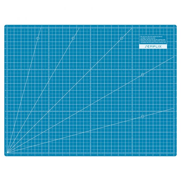 Semplix Schneidematten-Set A2 türkis/petrol (Matte 60 x 45 cm)
