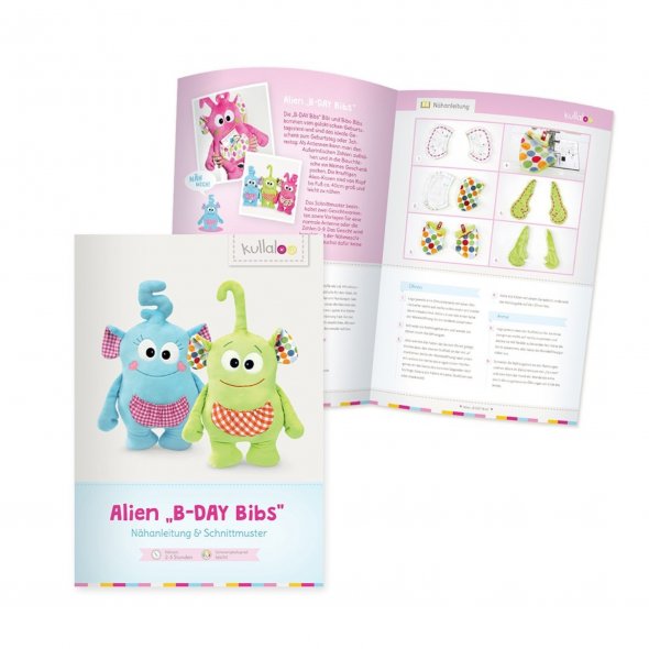 Kullaloo Materialset Alien B-Day Bibs (türkis/ gepunktet)
