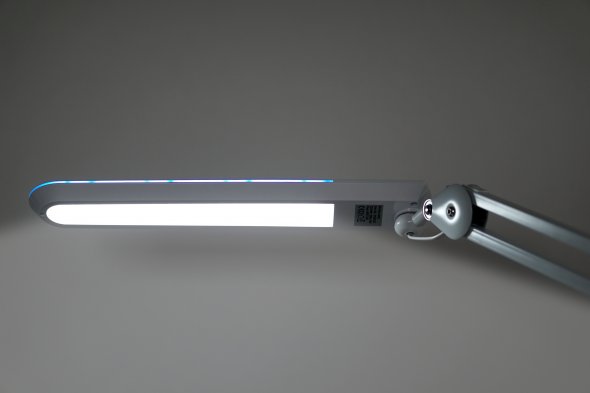 Semplix LED Arbeitslampe Tischlampe weiß (60 PCS LED/ dimmbar/ Tischklemme)
