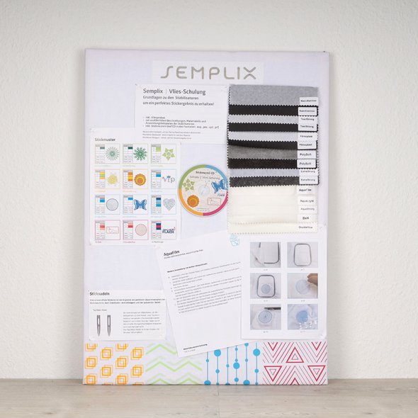 Semplix Vlies-Schulung - ausführliches Nachschlagewerk + USB (inkl. Vliesproben)