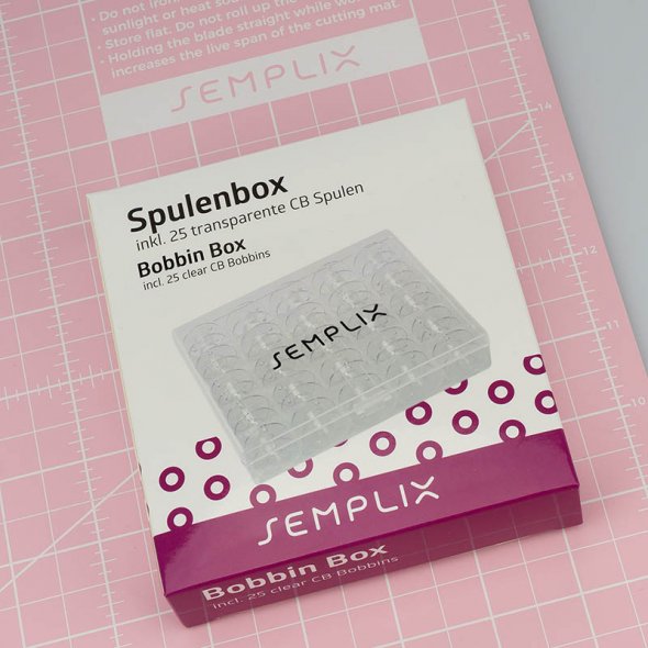 Semplix Spulenbox mit 25 Kunststoff Spulen CB (11,5 mm/ universal)
