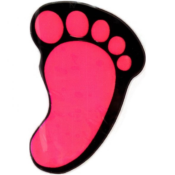 Kleiber Reflex-Sticker Füße (selbstklebend/ 3 Farben / je 4 Sticker)