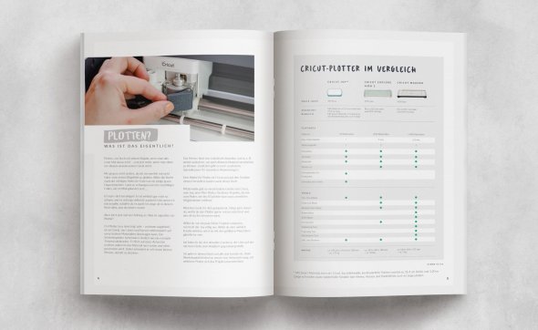 Plotter 1x1 Softcover Buch - Workshop für den Einstieg mit dem Cricut Plotter