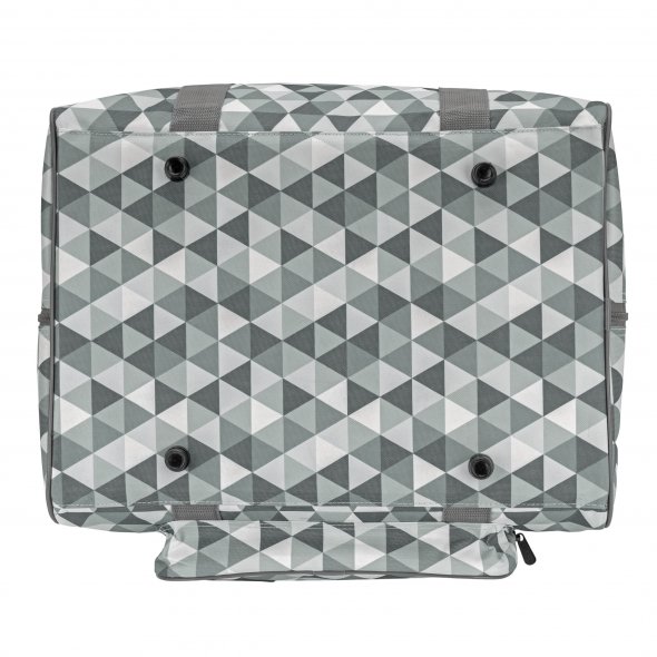Semplix Overlocktasche Diamond Design (stein/grau)