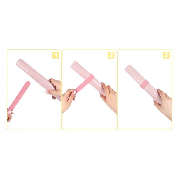 Silicone Slap Bracelets - Silikonbänder für Vinylrollen (6 Bänder)