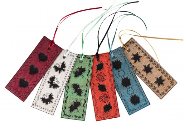 Nähwelt Flach Stickmuster USB CutWork III "Kork - Leder - Filz" (24 Stickmotive)
