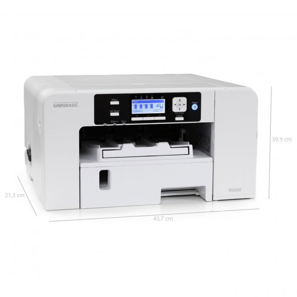 Sawgrass Sublimationsdrucker SG 500 / Starter Kit (A4 Drucker / 20 ml Sublijet Tinte / alle Farben vorhanden)