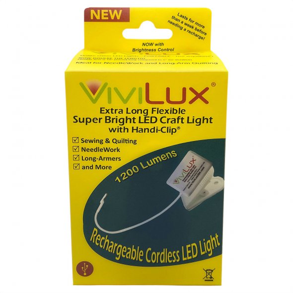 Vivilux LED Licht mit Klammer (extra hell) zum Nähen und Basteln