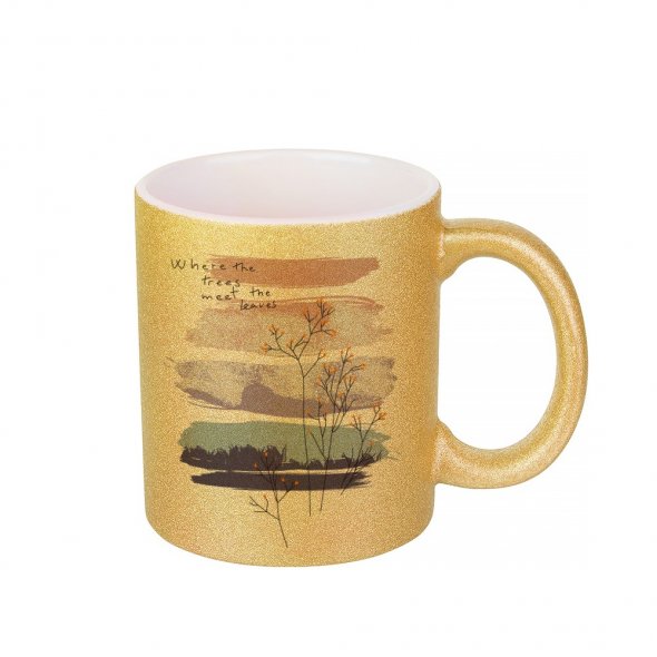 Sublimations-Tasse Glitter (330 ml / farbig)