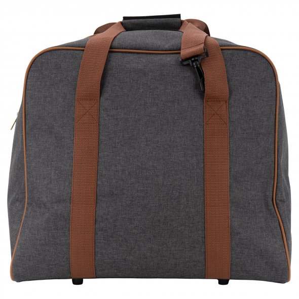 Semplix Overlocktasche anthrazit/braun (44 x 38 x 33 cm)