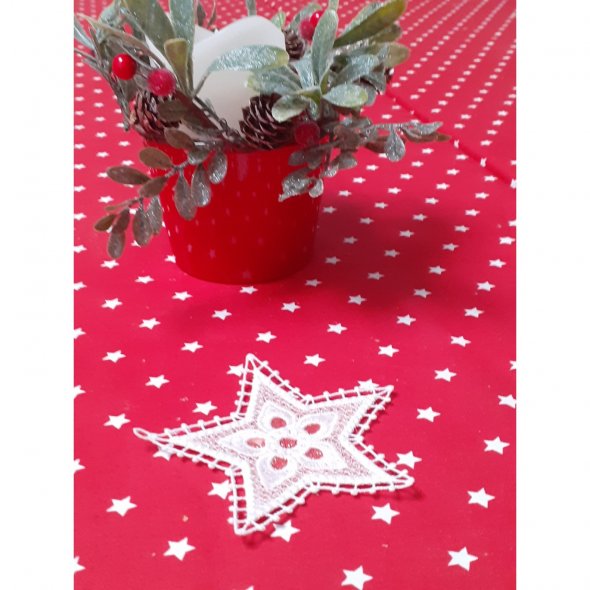 Windesign Stickmuster USB "Lace-Sterne mit Applikation" (8 Stickmuster)