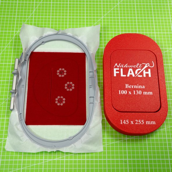 Erweiterung Unterlage für Bernina Stickrahmen auf 145x255 mm (rot)