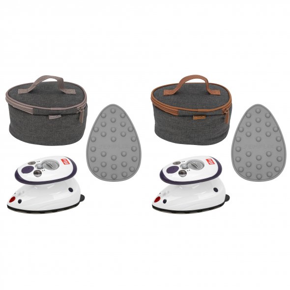 Semplix Mini-Dampfbügeleisen Bundle anthrazti/grau