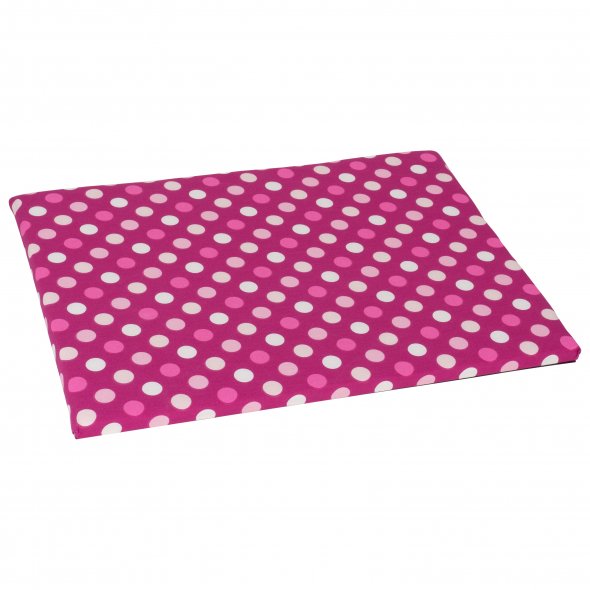 Semplix Mini-Bügeleisen Set + Unterlage Polka Dots berry/pink