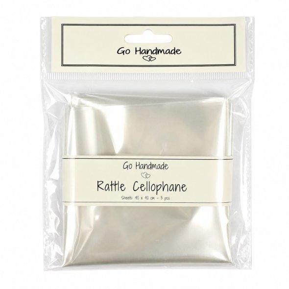 Go Handmade Knisterfolie (40 x 40 cm / 3er Set) zum Einnähen