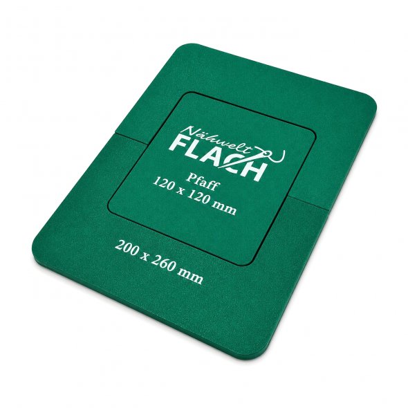 Erweiterung Unterlage für Pfaff Stickrahmen auf 200x260 mm (grün)