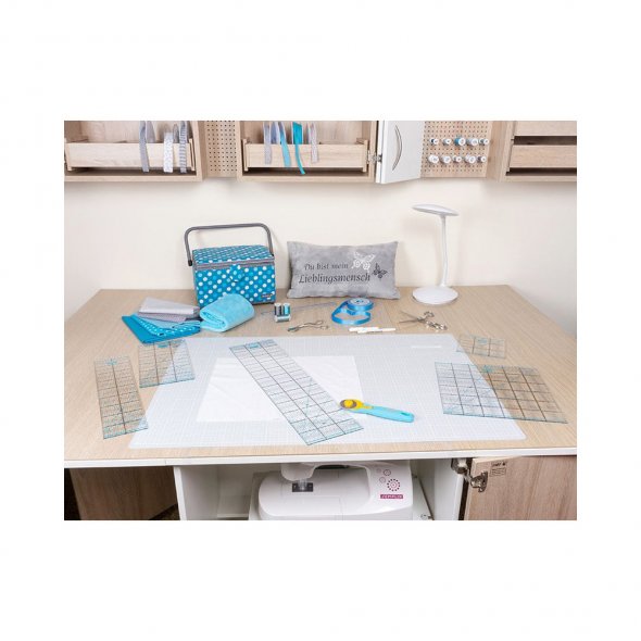 Semplix Schneidematte hellgrau-grau (90 x 60 cm/ 35 x 24 inch) A1