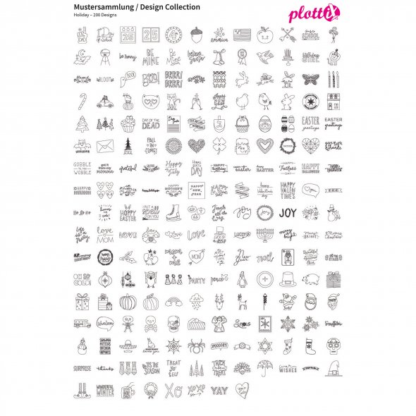 PlottiX Mustersammlungen Design Collection (USB-Sticks/ versch. Designs)