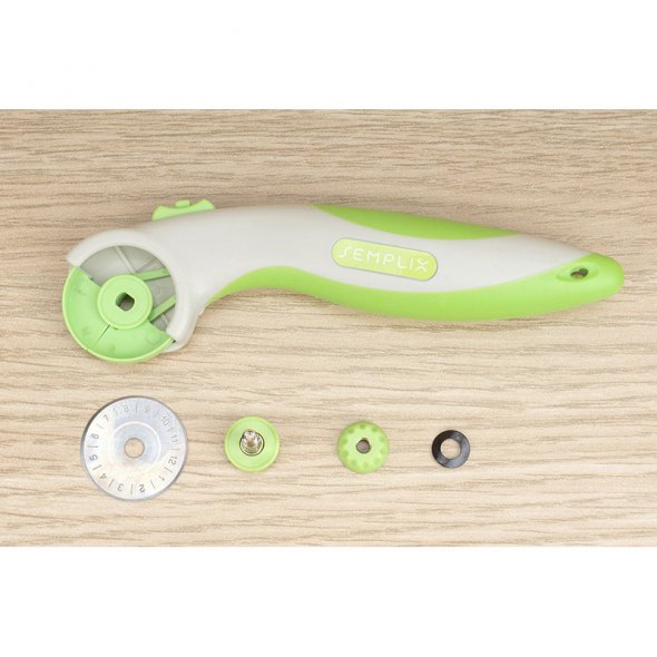 Semplix Rollschneider Mini Soft Griff (28 mm/ grau)