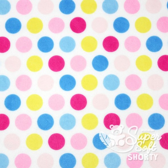 Kullaloo SuperSoft Plüsch SHORTY Prints (hot pink/ blue/ 0,75 m x 1 m)