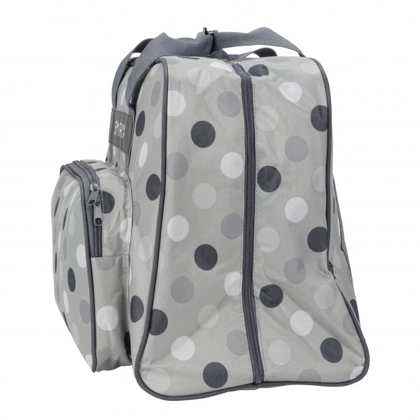 Semplix Nähmaschinentasche Polka Dots (stein/grau)