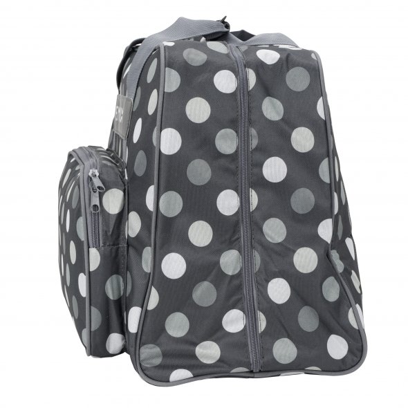 Semplix Nähmaschinentasche Polka Dots (anthrazit/grau)