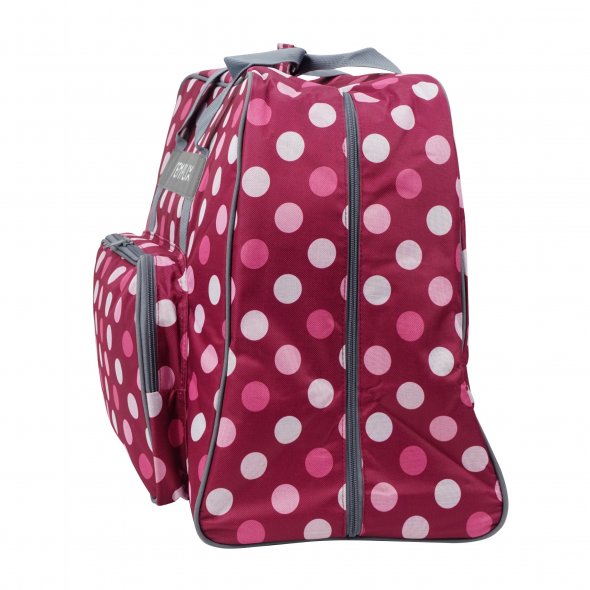 Semplix Nähmaschinentasche XL Polka Dots (beere/rosa)