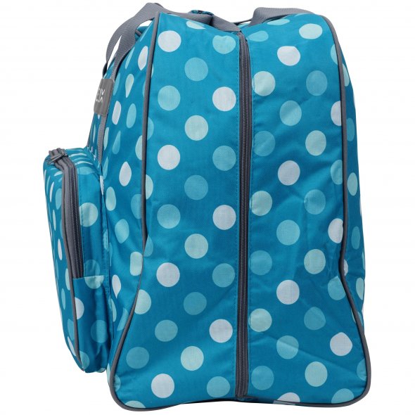 Semplix Nähmaschinentasche XL Polka Dots (petrol/türkis)