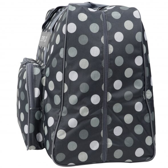 Semplix Nähmaschinentasche XL Polka Dots (anthrazit/grau)