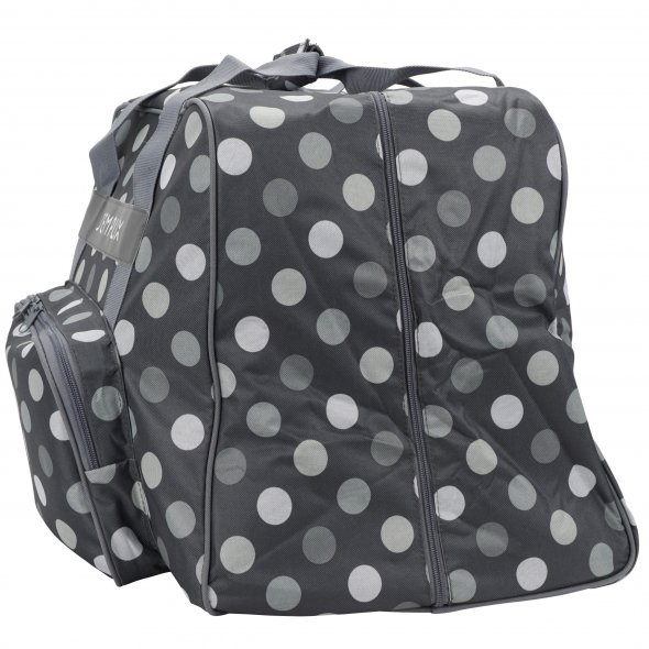 Semplix Overlocktasche-Coverlocktasche Polka Dots (anthrazit/grau)