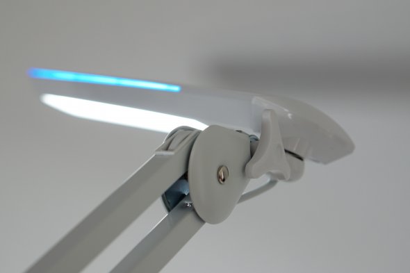 Semplix LED Arbeitslampe Tischlampe weiß (60 PCS LED/ dimmbar/ Tischklemme)