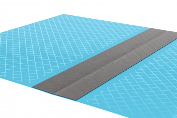 Semplix Faltbare Schneidematte türkis (45 x 30 cm/ Unterseite rutschhemmend) A3