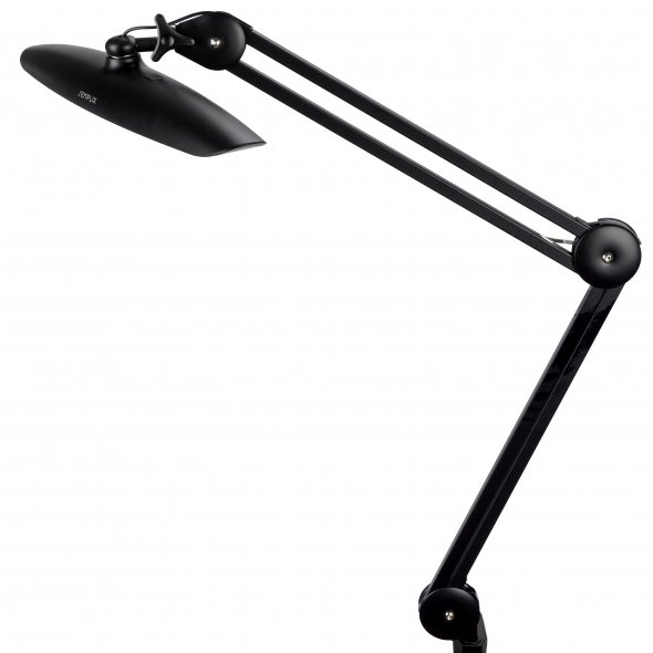 Semplix LED Arbeitslampe Tischlampe schwarz (182 LED/ 3 Farben/ dimmbar/ Tischklemme)