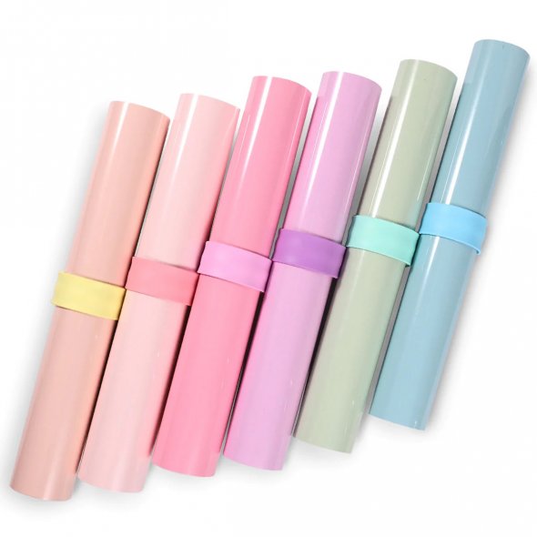 Silicone Slap Bracelets - Silikonbänder für Vinylrollen (6 Bänder)