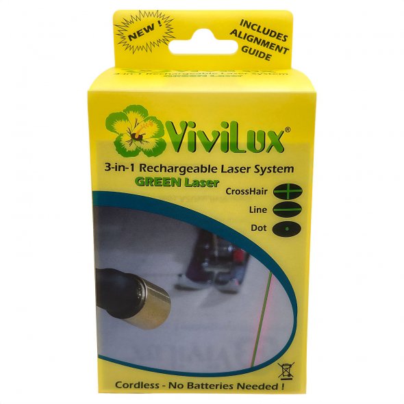 ViviLux 3-in-1 Markier-Laser-System (grün / wiederaufladbar / magnetisch)