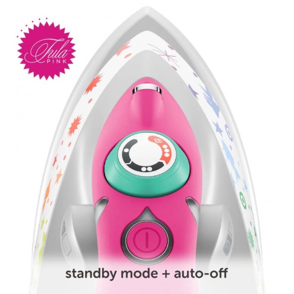 oliso x Tula Pink M3Pro Mini Projekt-Dampf-Bügeleisen (pink)