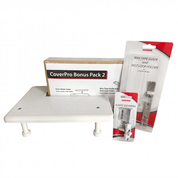 JANOME CoverPro 2000CPX + CoverPro Bonus Pack 2