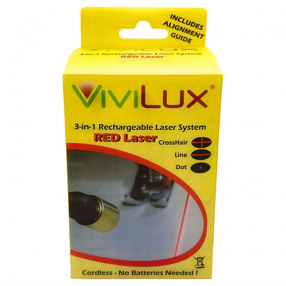 ViviLux 3-in-1 Markier-Laser-System (rot / wiederaufladbar/ magnetisch)