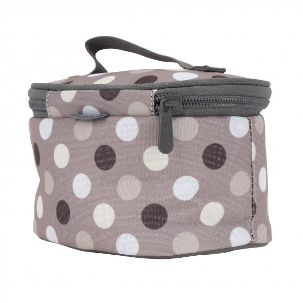 Semplix Soft-Reisebügeleisentasche Polka Dots gray/stone