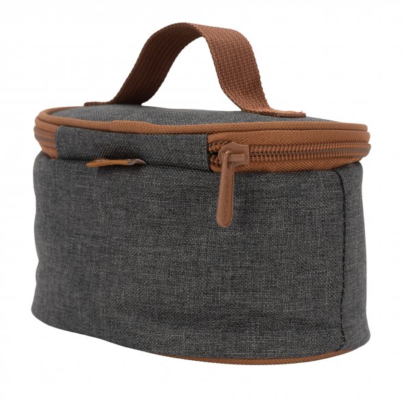 Semplix Soft-Reisebügeleisentasche anthrazit/braun