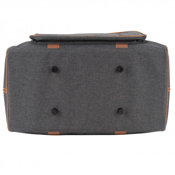 Semplix Nähmaschinentasche XL anthrazit/braun (52 x 40 x 27 cm)